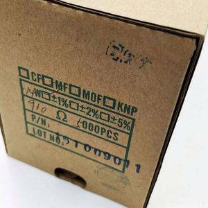 Whole -Sale MF1/4W-910ohm1% T52 1/4W Resistors Metal Film Resistors 910ohm 1% 1/4W - Product Image 1