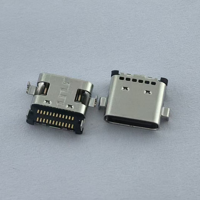 USB Type C 24Pin Flush Mount Female Connector 0.8/1.0/1.6mm Sinking Depth 10Gbps Transfer Speed USB 3.1/3.2 for Laptops Tablets