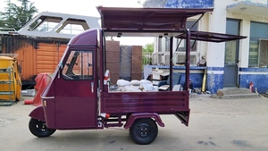 Meilleur prix Piaggio Ape, tricycle camion de restauration, camion de café, bar à bière mobile, en vente et en stock - Product Image 4