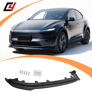 Kit Spoiler Anteriore in ABS Lucido Effetto Carbonio per Nuova Tesla Model <span class=keywords><strong>Y</strong></span> Juniper 2025+, Kit Splitter per Paraurti Anteriore - Product Image 1