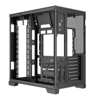 Nuevo Chasis para PC Gaming ATX de Torre Media, Carcasa Negra para Computadora de Escritorio con Malla de Refrigeración por Flujo de Aire