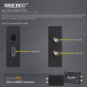 Seetec sth SDI để HDMI chuyển đổi hộp hỗ trợ 3G-SDI thiết kế nhẹ tấm Pin tương thích ODM dịch vụ nhà máy bán hàng trực tiếp - Product Image 3