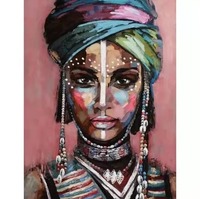 Affiches et impressions d'art graffiti de femme noire africaine, peintures abstraites sur toile de fille africaine, images murales, décoration murale