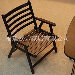 Folding chairs, stools, outdoor balcony bamboo and solid wood portable fishing stools, household small <b>tables</b> and chairs, - Product Image 4
