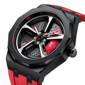Reloj Deportivo para Hombre SVJ AUDI RS7 Original 3D, Reloj de Pulsera con Diseño de Llanta de Auto, Resistente al Agua, con Movimiento de Cuarzo, Rotación de 360 Grados °   Spinning para Hombres - Product Image 3