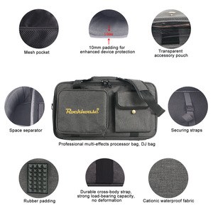 Tragbare <span class=keywords><strong>Rockhound</strong></span> Logo Multi-Effekt-Prozessor-Tasche Professionelle Einschulter-Handtasche DJ-Controller Hochwertige Verstärkte Tasche - Product Image 4