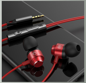 หูฟังอินเอียร์เสียงคุณภาพสูงพร้อมสายเคเบิลป้องกันการพันกัน ควบคุมระดับเสียงได้ และหูฟังแบบแจ็ค 3.5 มม. สำหรับโทรศัพท์มือถือและคอมพิวเตอร์ - Product Image 6