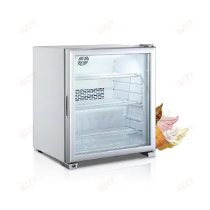Lebensmittelgeschäft Mini-Größe 112 l gewerbliche Theke Kühltisch automatischer Entfrost Mini-Eiscreme-Vorlage Gefrierschrank Schaukasten