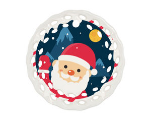 Ornements en céramique <span class=keywords><strong>de</strong></span> sublimation vierge d'entrepôt américain Ornement imprimable à deux côtés <span class=keywords><strong>de</strong></span> forme ronde <span class=keywords><strong>de</strong></span> Noël pour la décoration - Product Image 5