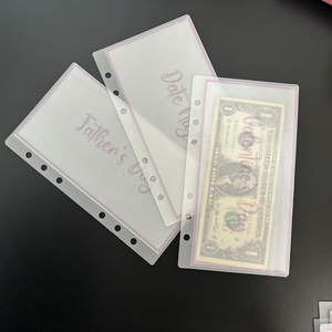 Bán buôn biểu tượng tùy chỉnh PP không thấm nước nhiều lớp tiền mặt ctuffing túi tiền Matte A6 tiền mặt phong bì - Product Image 4