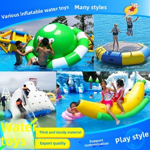 Parc aquatique, piscine à balles, jouets aquatiques gonflables, balançoire en maille PVC, bateau banane, toupie, trampoline, équipement de divertissement - Product Image 5