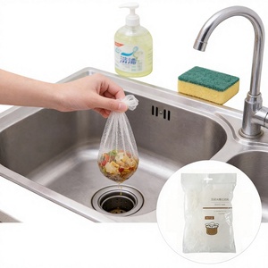 Filtre de vidange jetable en maille avec cordon élastique pour éviers profonds et peu profonds – Nettoyage universel pour cuisine - Product Image 1