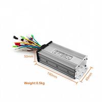 Contrôleur de moteur CC sans balais à double mode 24V/36V/48V 350W avec marche arrière, régulateur de vitesse et interrupteur 3 vitesses pour vélo électrique