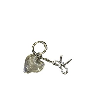Porte-clés mousqueton en métal écologique avec grand cœur rouge perlé, design de niche, pendentif haut de gamme pour voiture et sac, accessoires tendance - Product Image 6