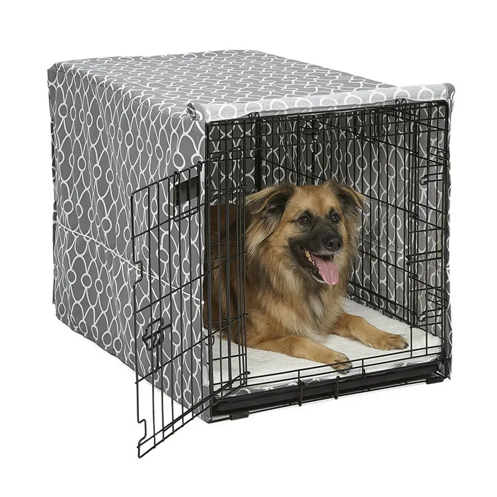 Coperture per gabbie per trasportini per cucce per animali domestici impermeabili durevoli da 36 "copertura per casse per cani traspirante