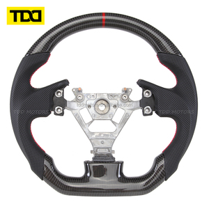 Volant sport en cuir de haute qualité TDD avec fibre de carbone compatible avec Infiniti G35 2004~2007 - Product Image 2