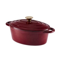 Casseroles et poêles en fonte émaillée à 3 couches certifiées LFGB, durables, minimalistes, écologiques, pour les gourmets, avec couvercle en verre, pour la maison
