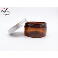Bocaux en plastique PET personnalisés de 120 ml avec bouchons à vis en aluminium, bocaux pour cire capillaire pour emballage cosmétique