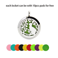 Pendentif diffuseur à visser en acier inoxydable 316L de 25 mm pour la fabrication d'accessoires DIY et les cadeaux de mariage et d'anniversaire