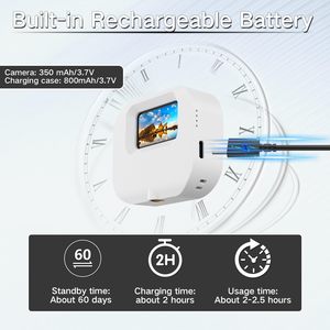 Mini Caméra d'Action de Poche 4K Étanche POV WI-FI Diffusion en Direct Caméra Corporelle Noire 128GB Portable Longue Autonomie Caméra Policière - Product Image 5