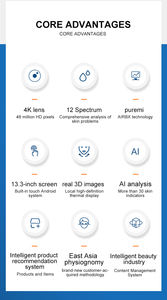 Máquina Analizadora de Piel con Fotografía Facial 3D para Salones de Belleza - Resolución de 48MP, Uso Profesional ODM, Compatible con JP/IT, Portátil - Product Image 6