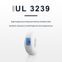Cable de Alta Tensión Xunya UL3239 de Varios Tamaños (18AWG-30AWG), Fabricado con Cobre Estañado y Gel de Sílice, Resistente al Calor, 3KV, 60m