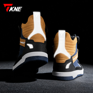 Bottes de moto hautes pour hommes TKNE, tendance, hiver, course moto, lacets - Product Image 6