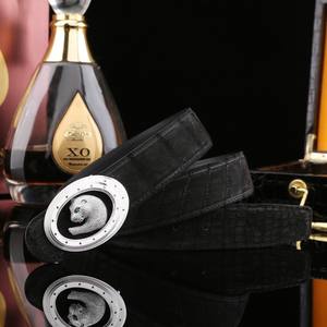 Ceinture pour homme en cuir de crocodile véritable, ceinture de luxe en peau d'alligator, ceinture en cuir véritable haut de gamme pour homme, style business décontracté - Product Image 4