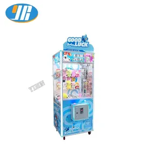 Özel Mini süper pençeli vinç makine Arcade çoklu renk şeker oyunu pençe makinesi bebek parkı oyuncak ayı pençe makinesi