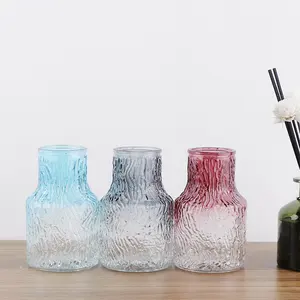 Günstige Marketing Zylinder gerade hoch klar lackiert Blumen glas Vase Glas Kristall Vasen für Wohnkultur