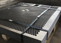 Filet de poinçonnage de tôle perforée hexagonale grille en métal perforé à trou hexagonal