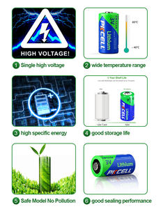 <span class=keywords><strong>Prix</strong></span> usine 3.0V 1500mAh Primary GPS Tracker Cr123a Home Appliquant Batterie au lithium - Product Image 4