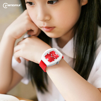 Montre à quartz pour enfants Mingrui 25607, personnalisable avec logo, couleurs variées, étanche, luxe, TPU léger, pour filles et garçons étudiants