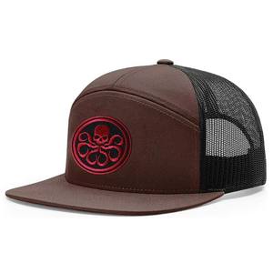 Gorra de béisbol con logotipo bordado personalizado al por mayor de fábrica, gorras de camionero con bordado de animales de malla de 5 paneles - Product Image 2
