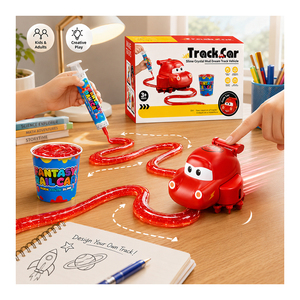 Pocket Size <b>Slime</b> Track Car Rapid Charging Circular Motion Curve Builder Office Break Unwinding Seasonal Giveaway Item - Product Image 3