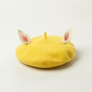 Winter Wool Breathable Adjustable Parent-Child Cartoon Ear Decoration <b>Beret</b> Cap - Product Image 5
