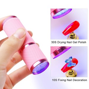 Mini 9 pièces lampe de poche LED sèche-ongles lampe à lumière UV pour Gel vernis manucure Nail Art outils à <span class=keywords><strong>main</strong></span> séchage rapide <span class=keywords><strong>Machine</strong></span> Portable - Product Image 2