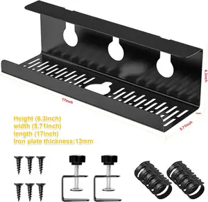 Cable Raceway Computer Cable Organizer Cord Management with Clamps Cable Rack