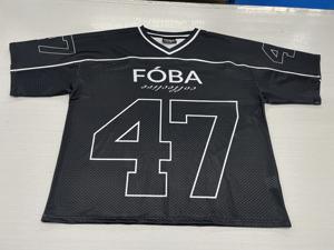 เสื้อเจอร์ซีย์ตาข่ายฮิปฮอปสำหรับผู้ชายเสื้อครอปขนาดใหญ่ระบายอากาศได้ดี Y2K ปรับแต่งได้ - Product Image 5