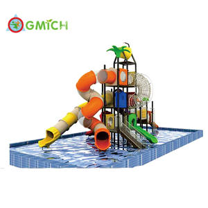Quintal Playground e Water Slide Agregado Familiar Adulto com Piscina Parque Natação Pool-Jmq18166b - Product Image 3