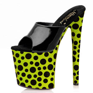 <span class=keywords><strong>Sandalias</strong></span> de Tacón Alto de 20 cm con Punta Abierta y Tacón de Aguja, Estilo Veraniego, para Bailar en Tubo - Product Image 1