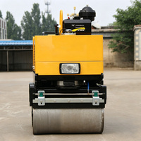 Compacteur routier à double tambour de 0,5 tonne, à conducteur marchant, directement de l'usine, pour la réparation de l'asphalte