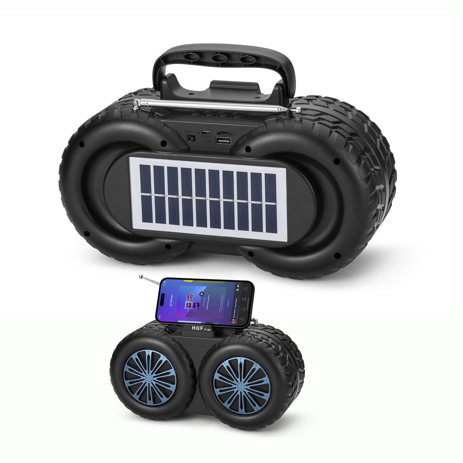 Super Bass Wireless Fm Radio Bluetooth Speaker With Usb