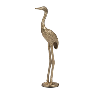 Scultura di gru in metallo, elegante ornamento decorativo per la casa, il bagno, l'ufficio e il soggiorno. - Product Image 2