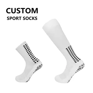 Calcetines de fútbol atléticos para hombre, calcetín antideslizante, de diseño, con agarre Interior
