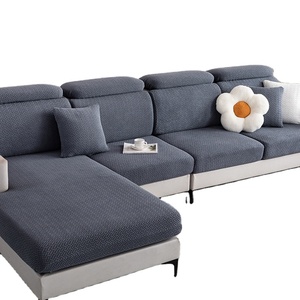 Housse <span class=keywords><strong>de</strong></span> canapé moderne tout compris élastique antidérapante et épaisse, protection universelle en jacquard et spandex, toutes saisons, en polyester adapté - Product Image 2
