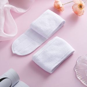 Bandeau de lavage du visage réglable en velcro unisexe, en polaire double couche, absorbant, pour spa, maquillage, gym et sport - Product Image 6