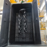 Máquina de Granallado Tipo Gancho CE con Sistema de Control Automático PLC, Alta Productividad, Motor de Marca Reconocida para Carbono