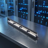 Melontel MT-4012 1U/2U 19 Inch Krone 110 Dual IDC Cat6/Cat5e Network AMP Tipe 24/48 Port Panel Patch Bersertifikasi ISO9001:2008