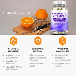 แคปซูลวิตามินซี120หมากฝรั่งเพื่อสุขภาพหัวใจและจิตใจสูตรวิตามินซีที่ละลายในไขมัน - Product Image 6